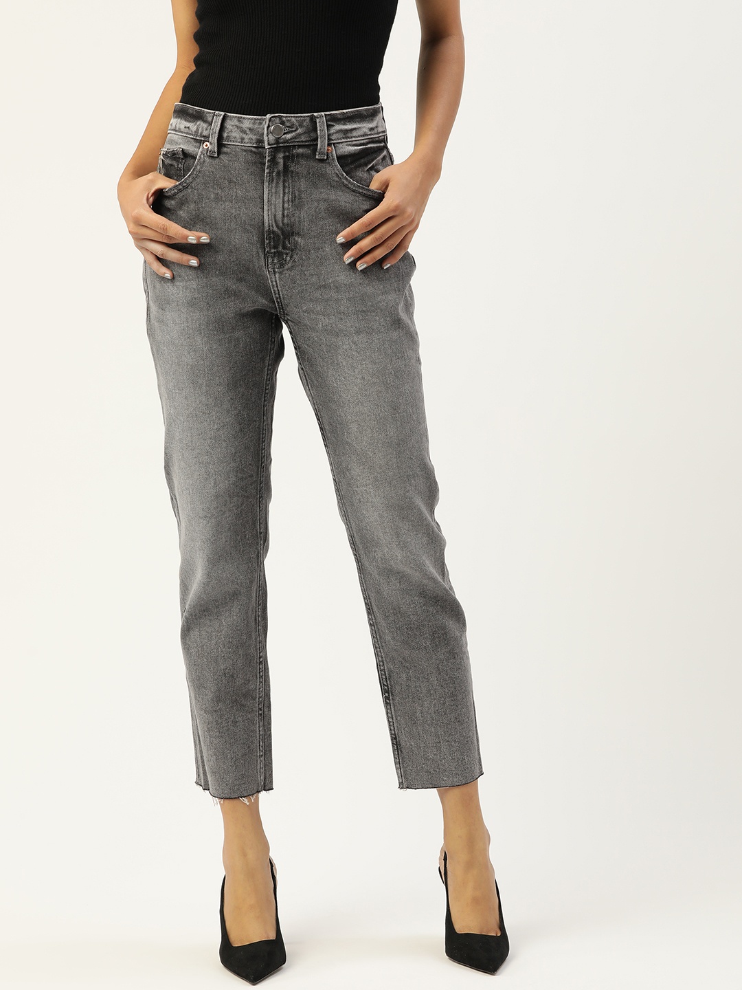 

Malachi Women Grey Original Straight Fit High-Rise Jeans