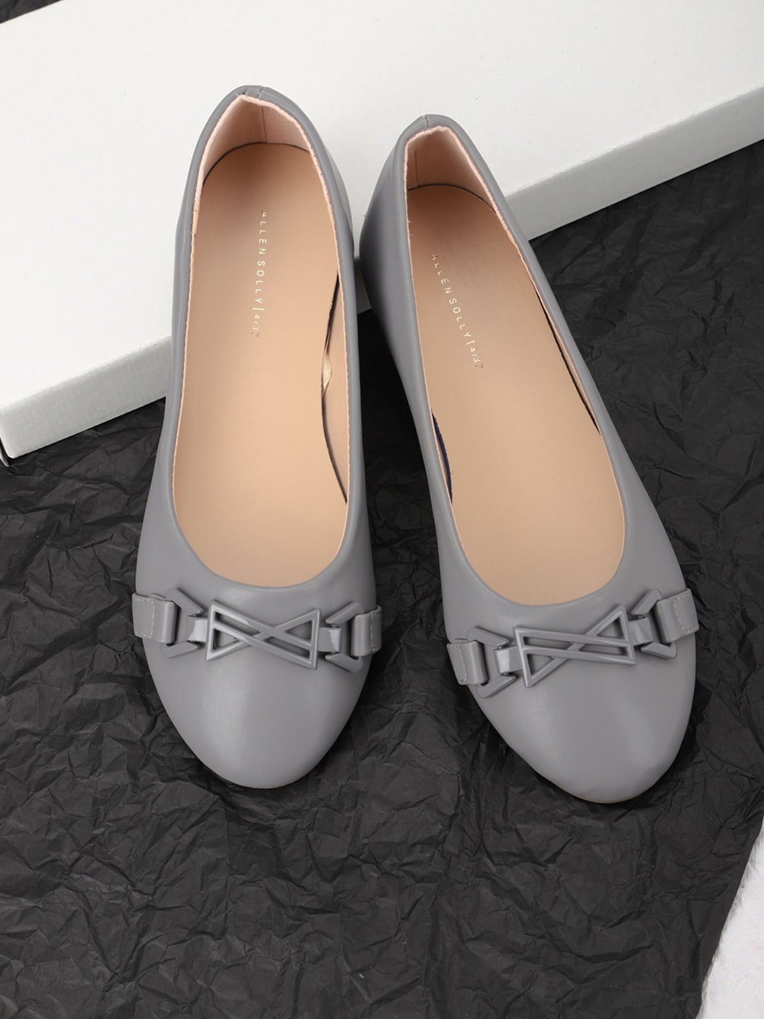 

Allen Solly Woman Women Grey Ballerinas with Bows Flats