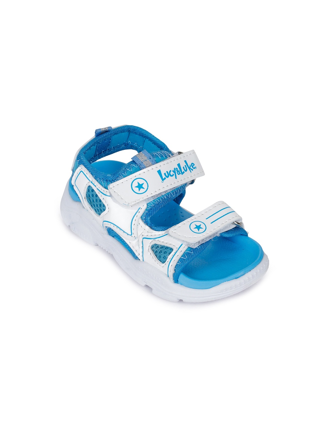 

Liberty Unisex Kids Blue Colourblocked Slip-On Sneakers