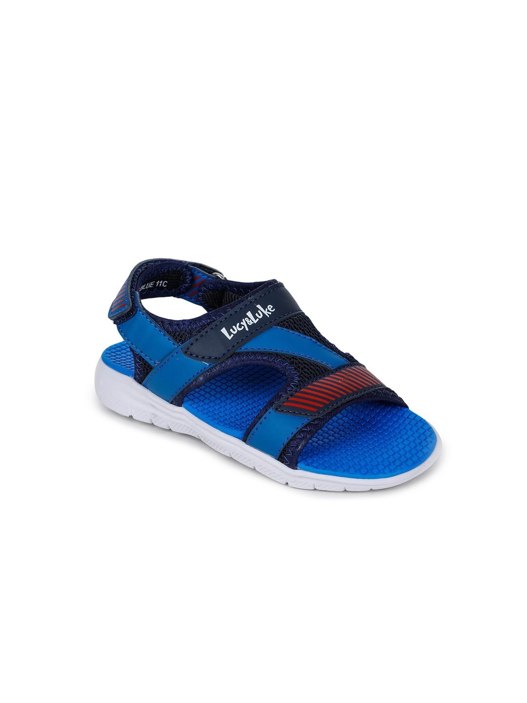 

Liberty Unisex Kids Blue Woven Design Slip-On Sneakers