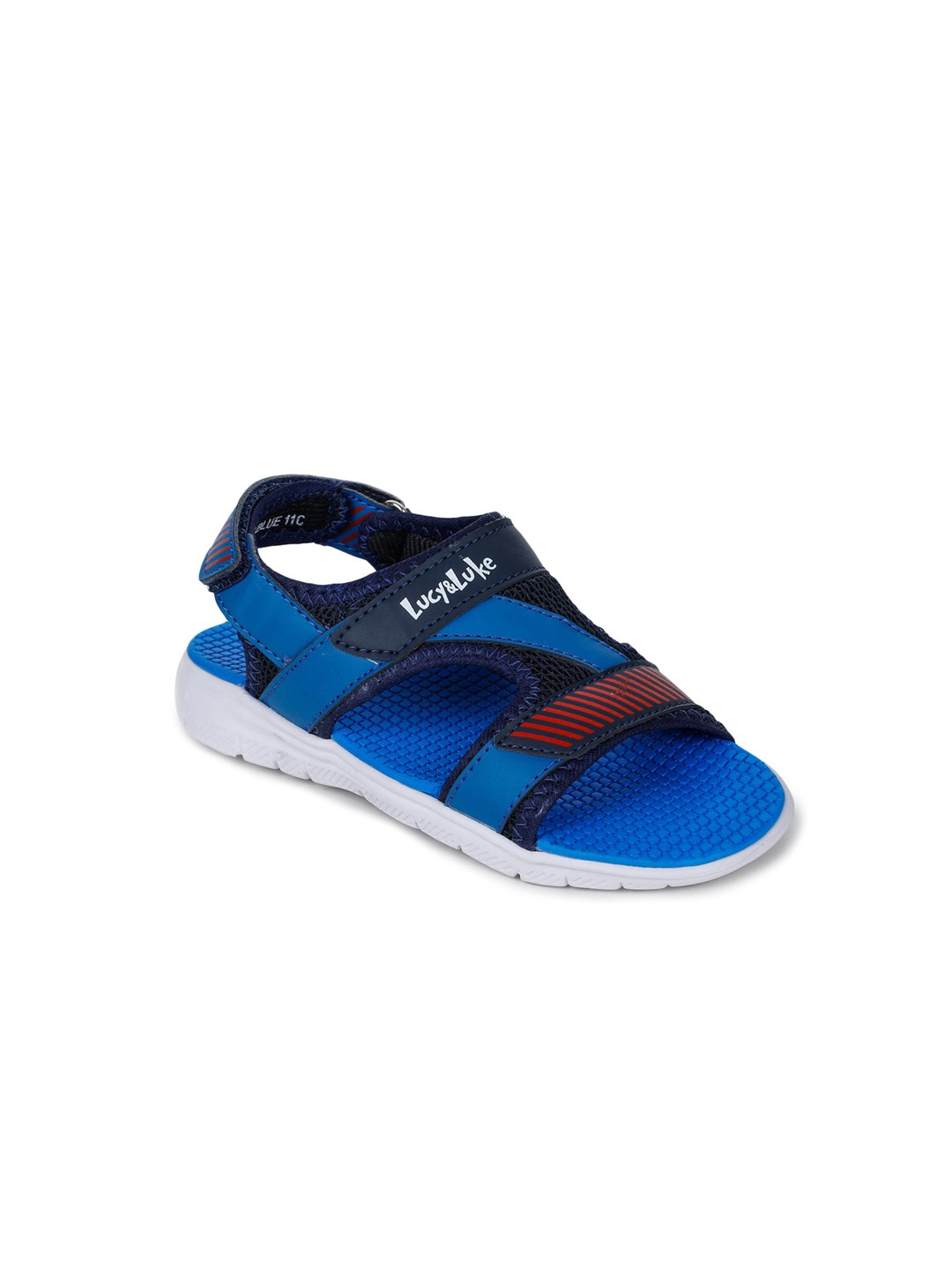

Liberty Unisex Kids Blue Woven Design Slip-On Sneakers