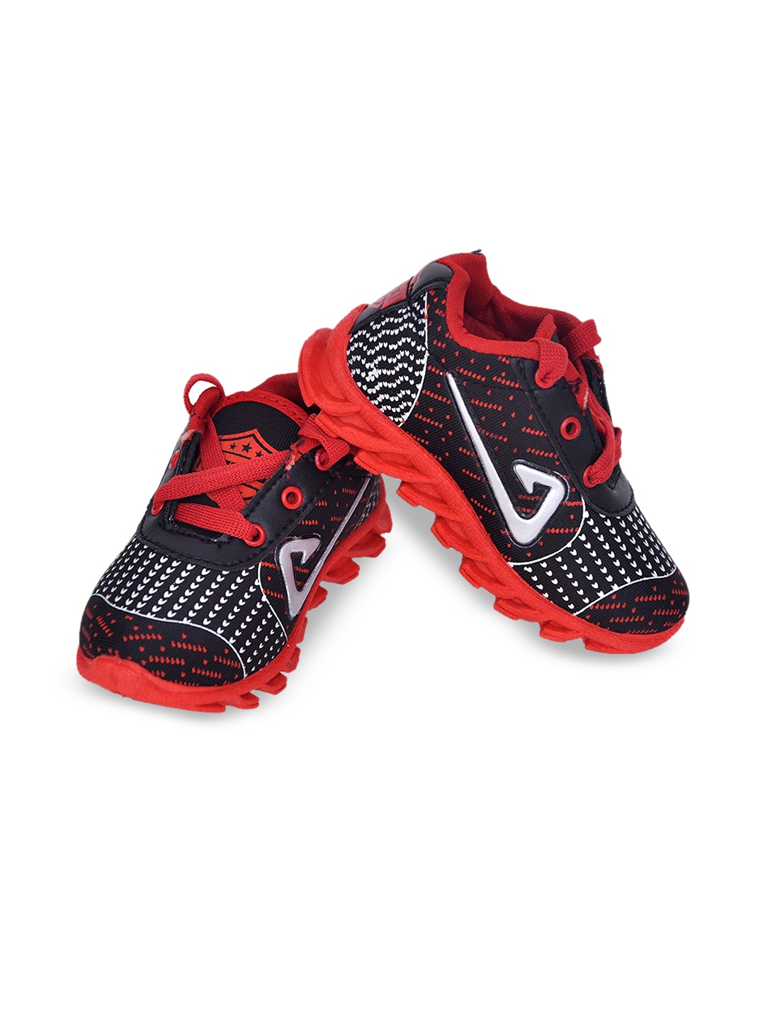 

Smartots Unisex Kids Red Printed Sneakers