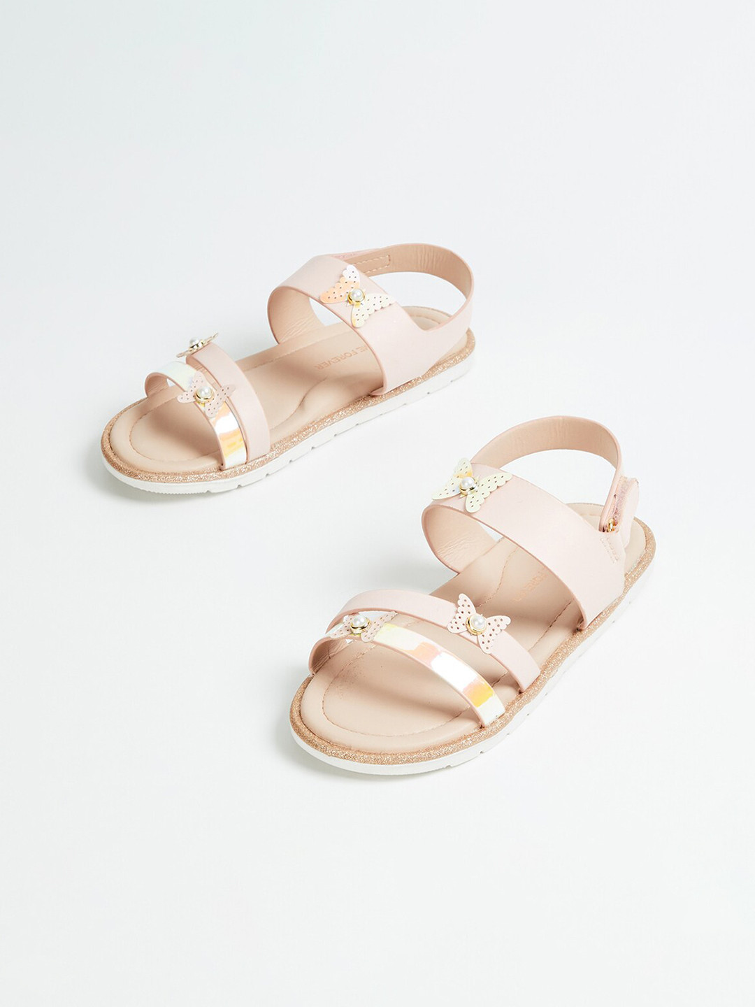

Fame Forever by Lifestyle Girls Pink Open Toe Flats