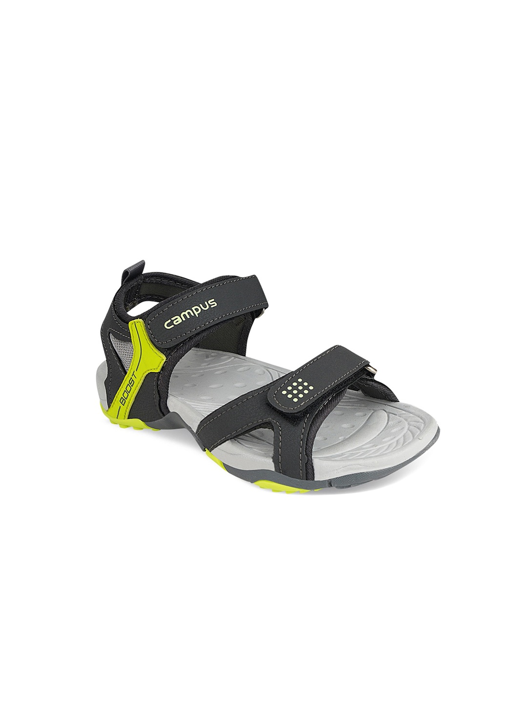 

Campus Kids Grey Solid Sports Sandals