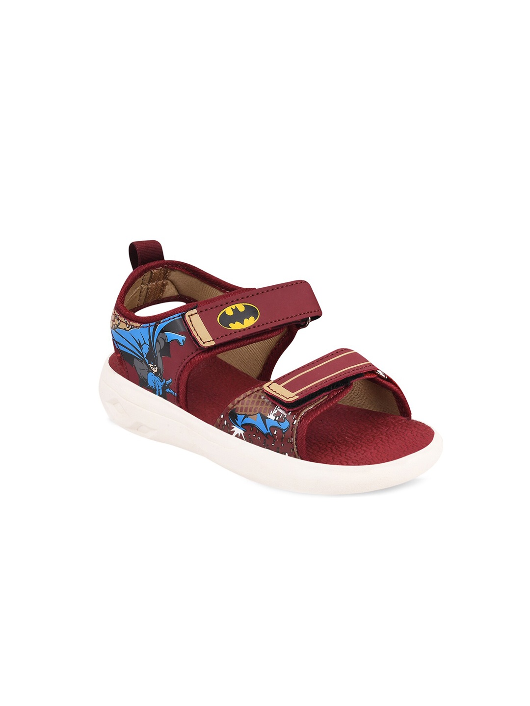 

Campus Kids Rust-Colored & Blue Batman Printed Sports Sandals