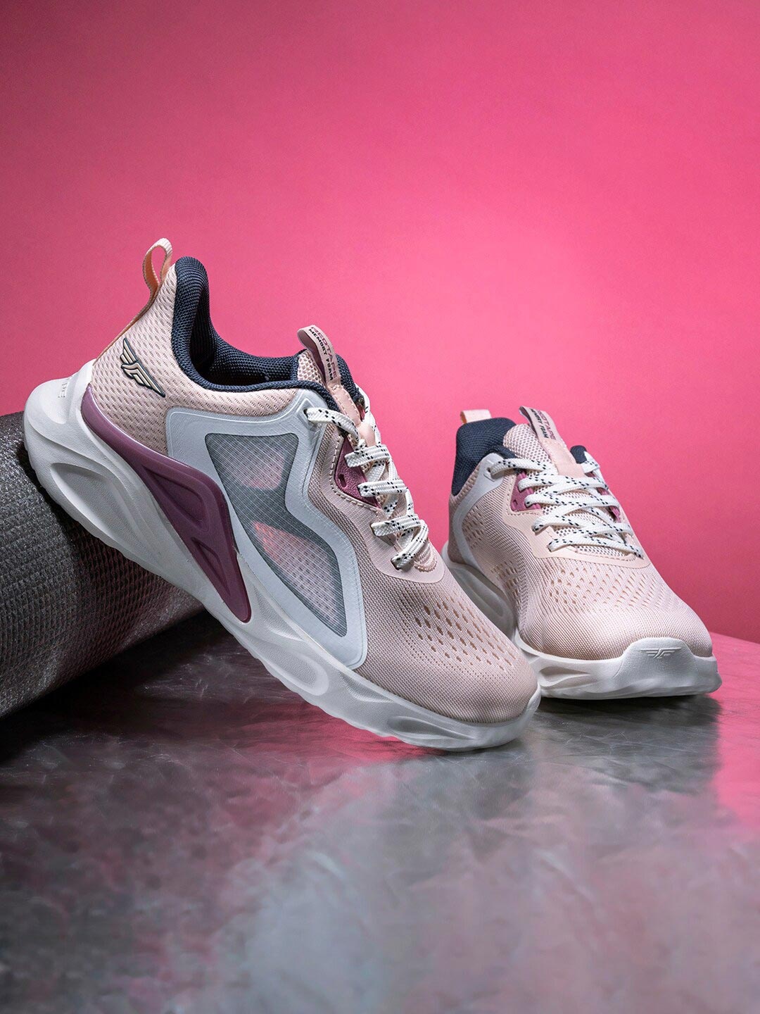 

Red Tape Women Pink Mesh Walking Shoes