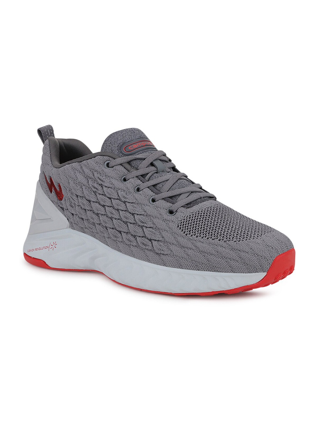 

Campus Men Grey Mesh Running Shoes