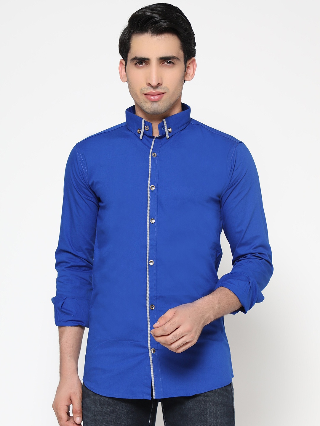 

INLERA Men Blue Comfort Casual Shirt