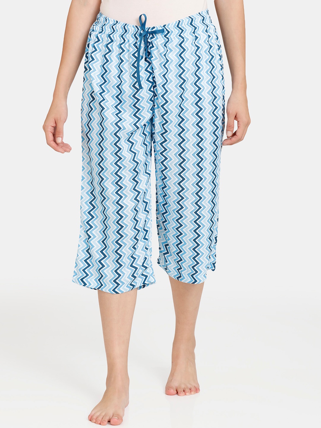 

Rosaline by Zivame Women Blue Capris