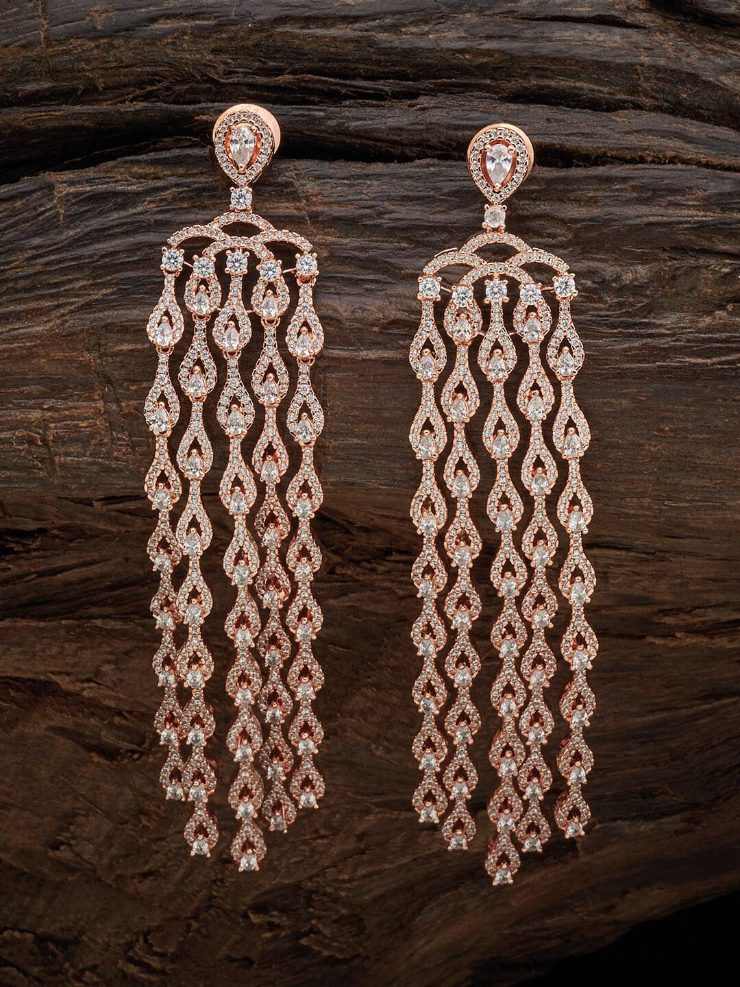 

Kushal's Fashion Jewellery White Contemporary Drop Earrings