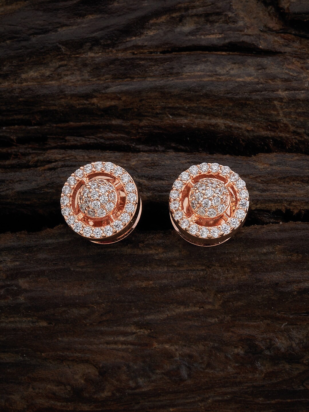 

Kushal's Fashion Jewellery White Circular Studs Earrings