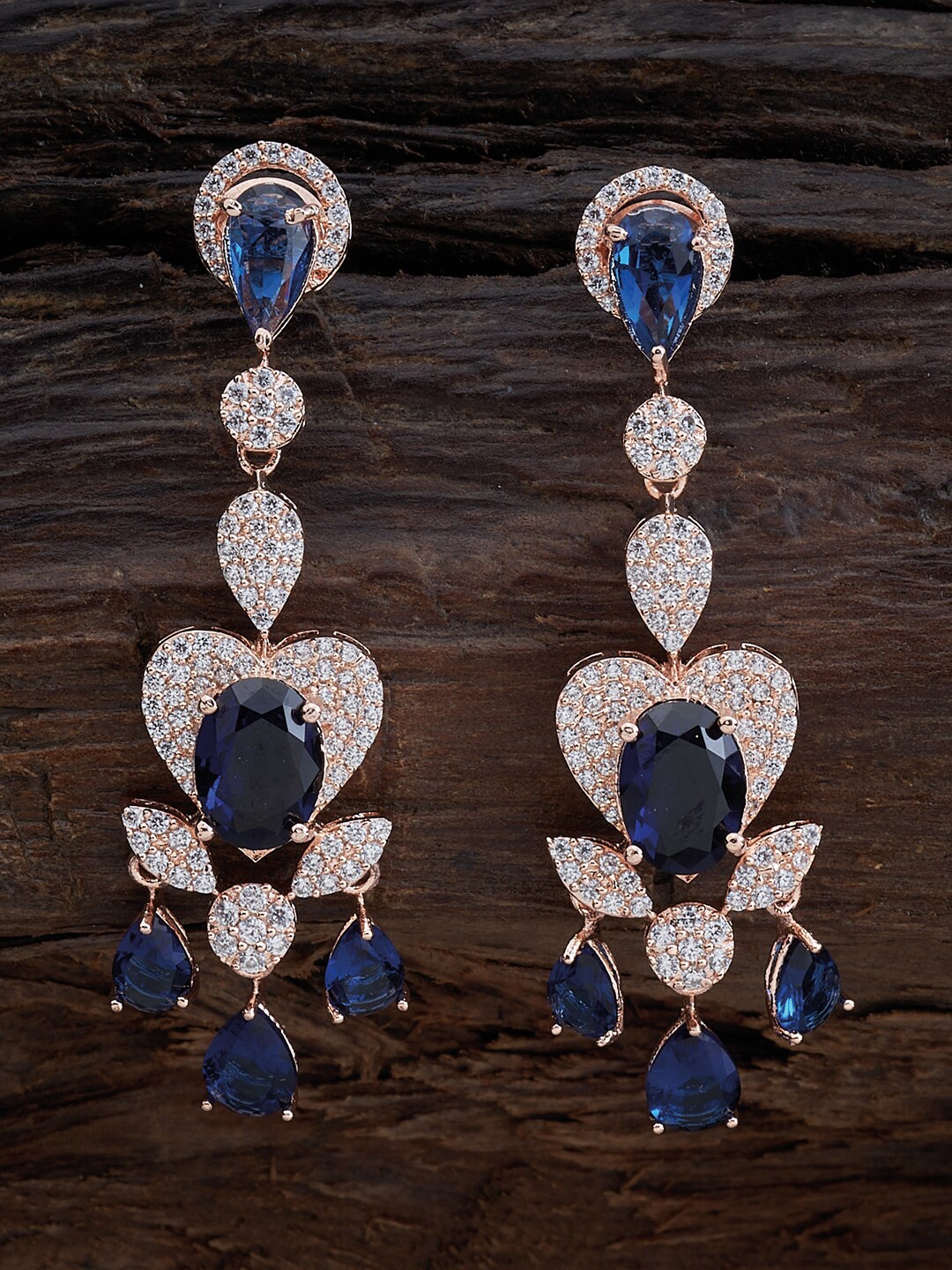 

Kushal's Fashion Jewellery Blue Contemporary Drop Earrings