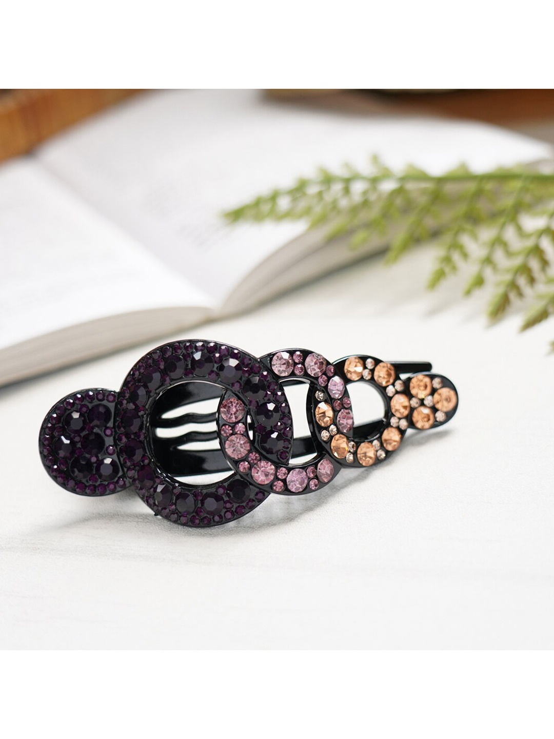 

MIZORRI Women Purple & Pink Claw Clip