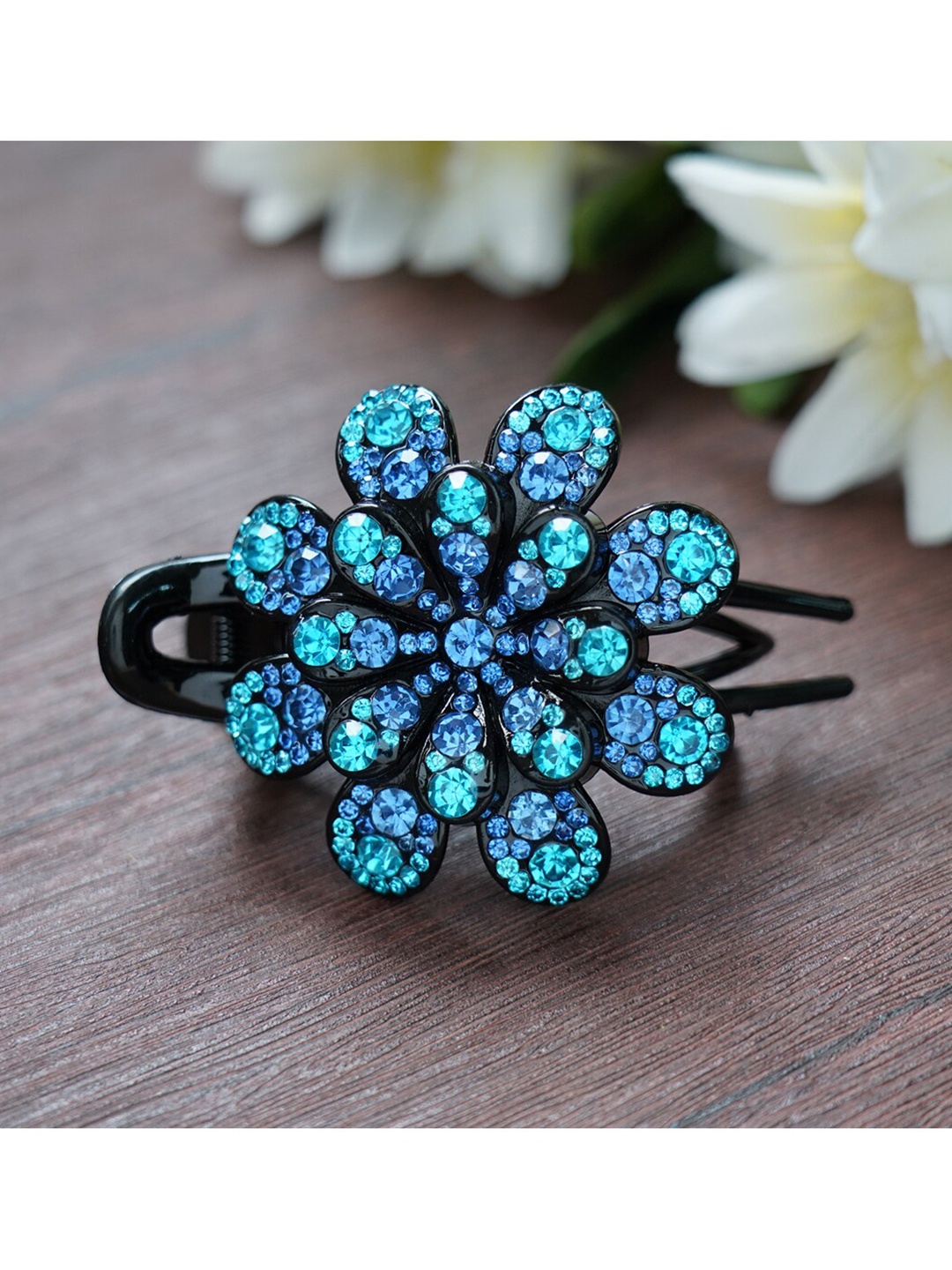 

MIZORRI Women Blue & Black Claw Clip