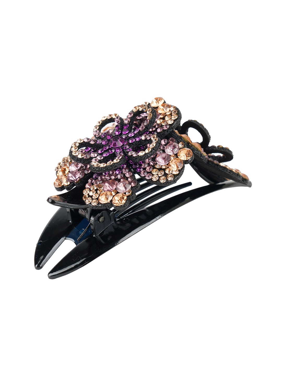 

MIZORRI Women Purple Embellished Claw Clip