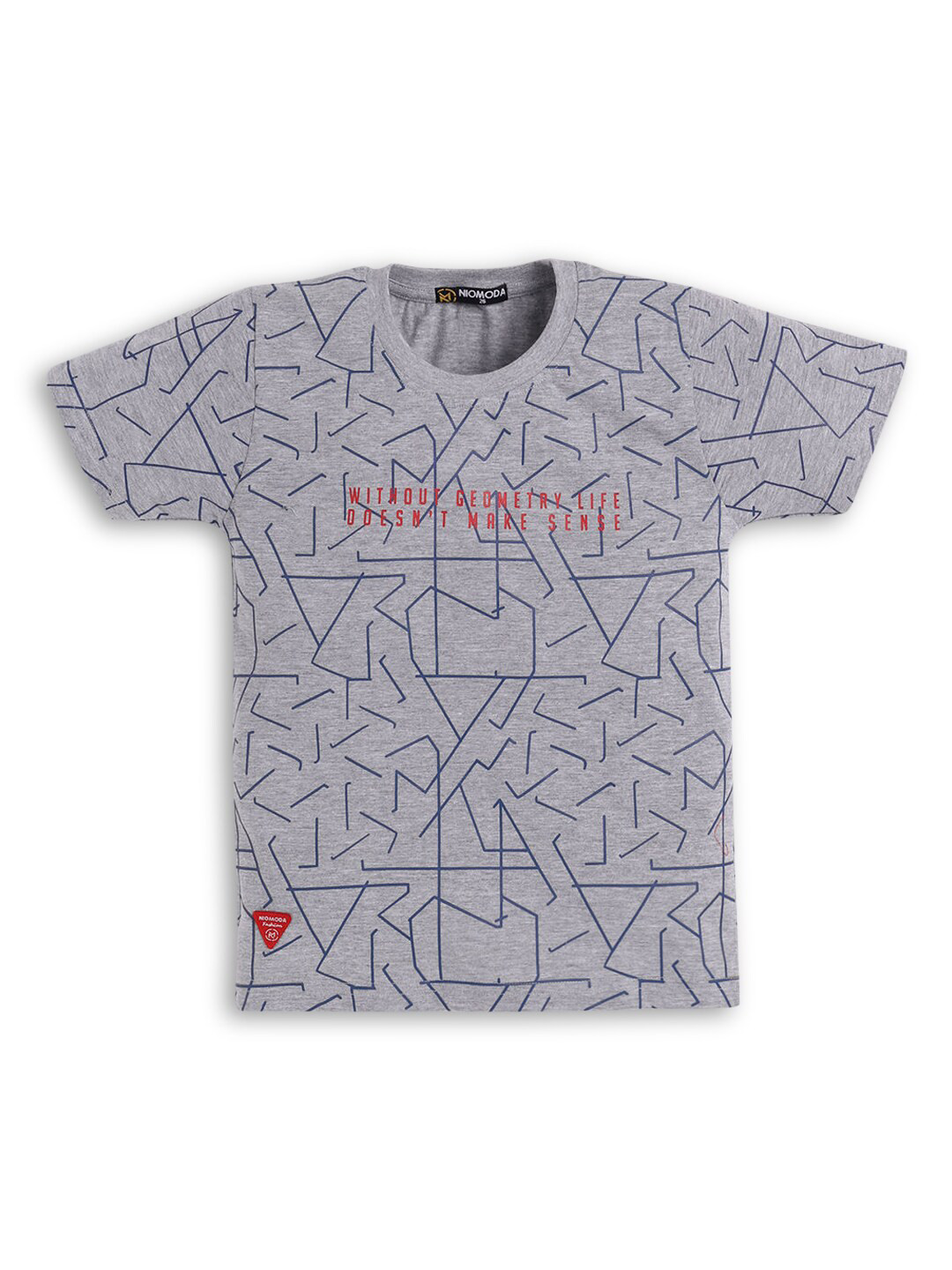 

Hopscotch Boys Grey Printed T-shirt