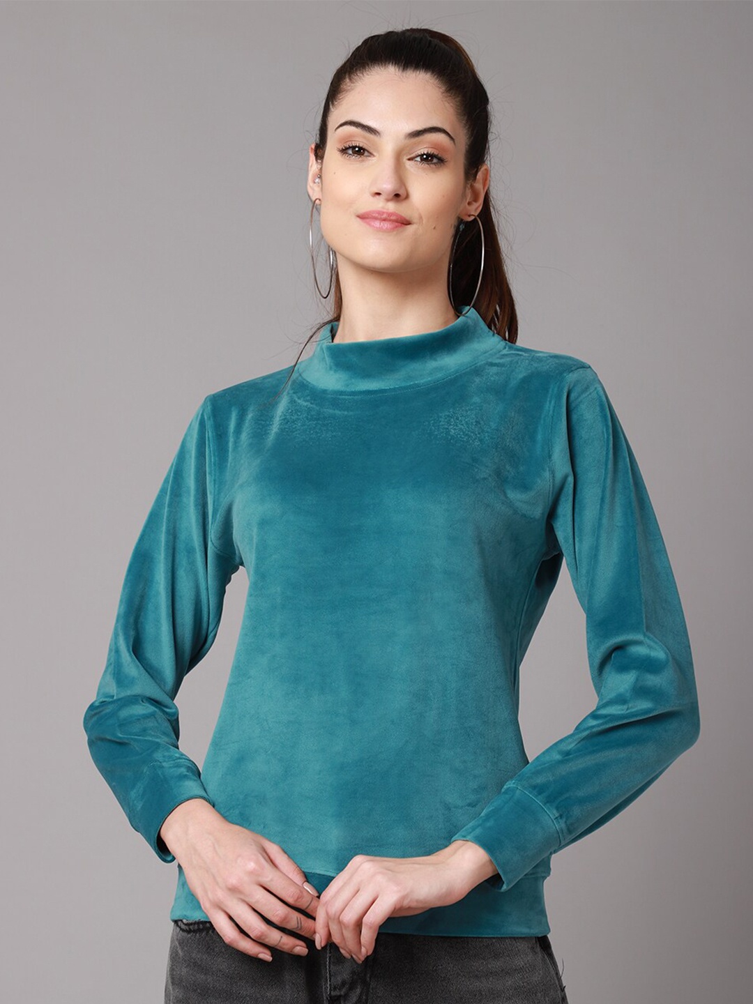 

ANTI CULTURE Women Green Sweatshirt