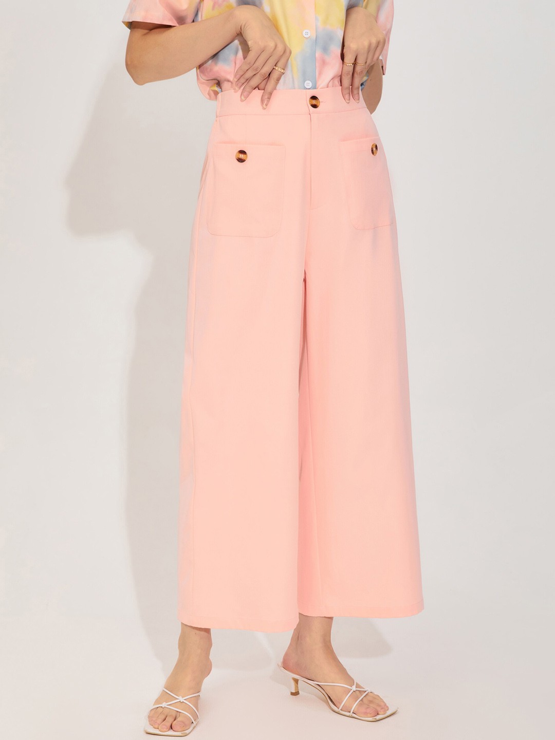

URBANIC Women Pink Trousers