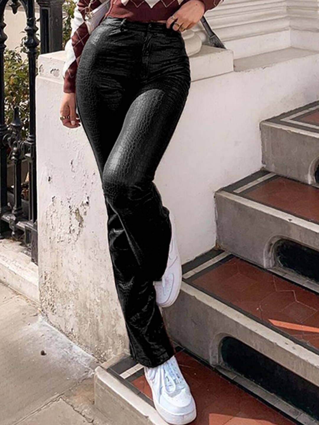 

URBANIC Women Black Trousers