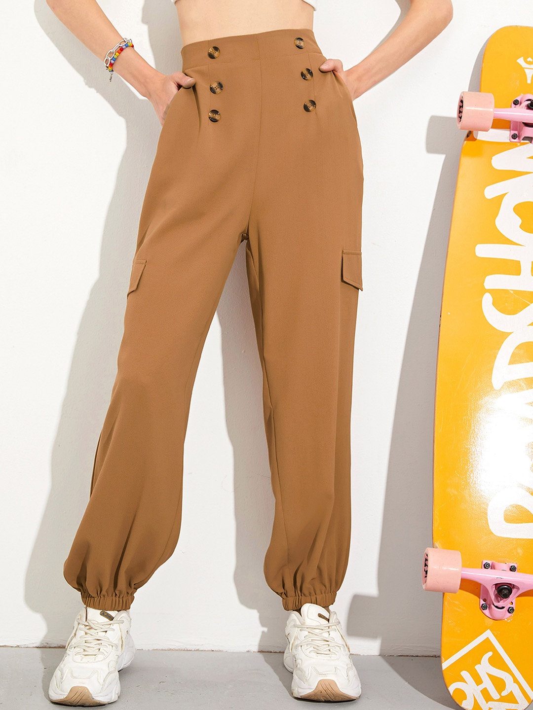 

URBANIC Women Brown Trousers