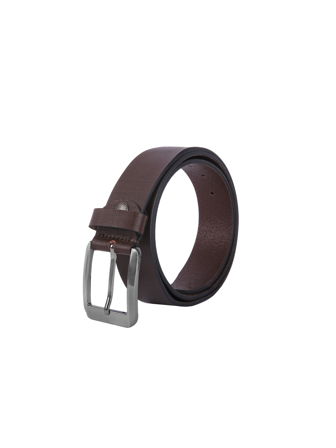 

Creature Men Brown Textured Print Genuine Leather Belts