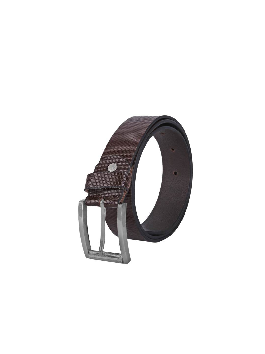 

Creature Men Brown Textured Print Genuine Leather Belts