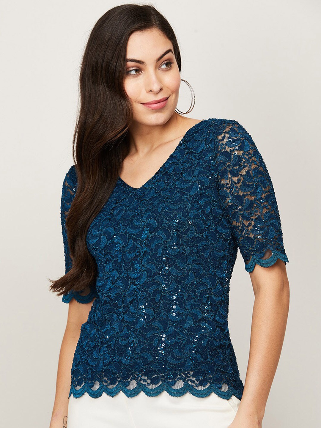 

CODE by Lifestyle Blue Top
