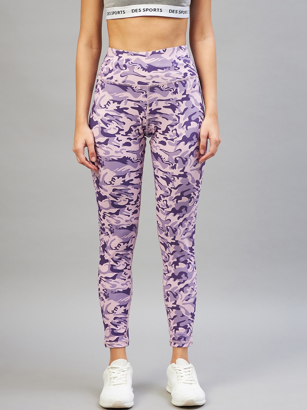 

C9 AIRWEAR Women Purple Printed Rapid Dry Tights