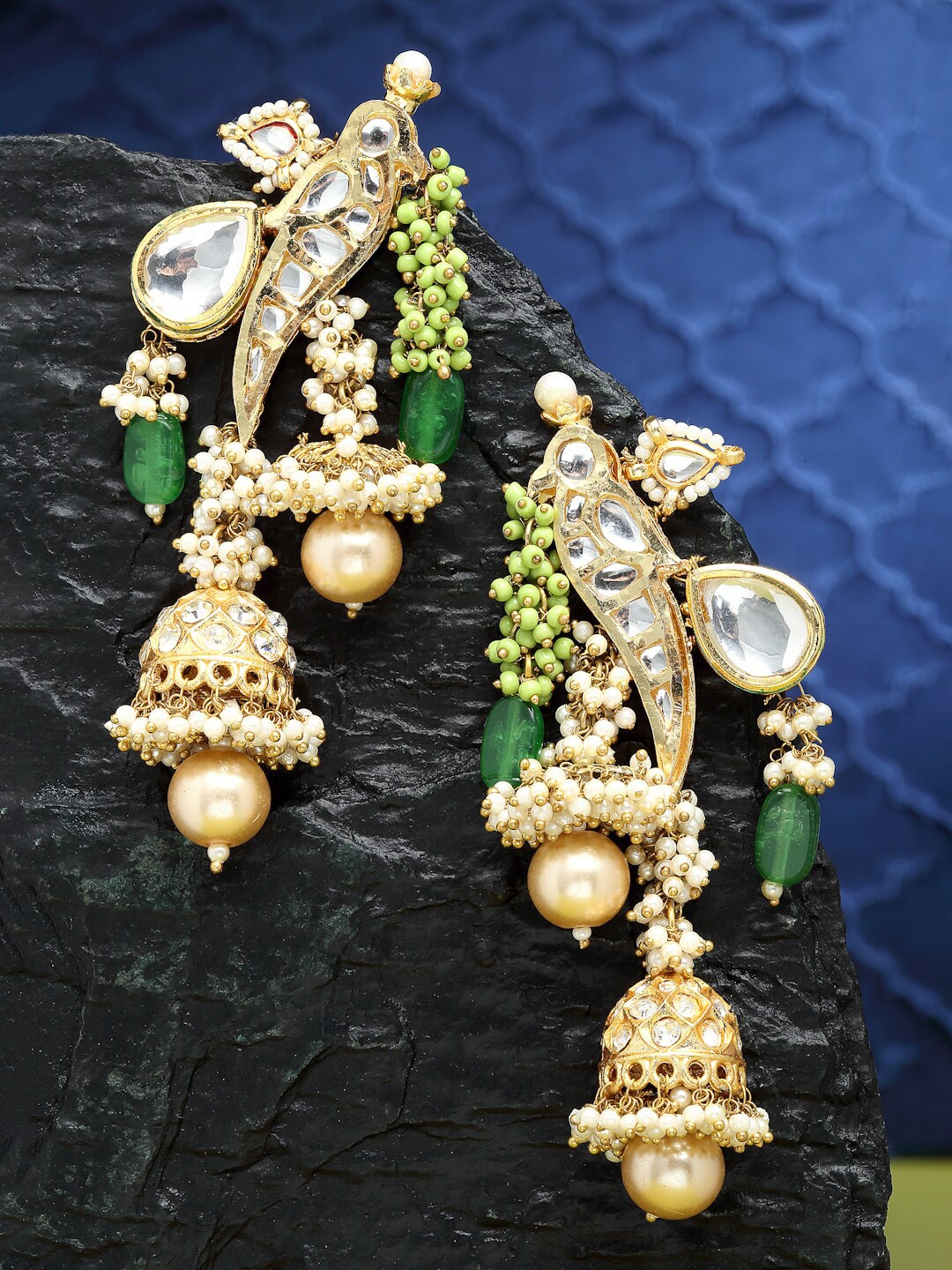 

DUGRISTYLE Green Classic Drop Earrings