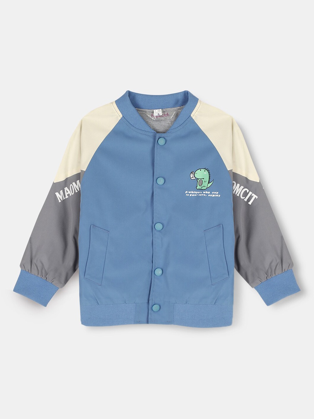 

Hopscotch Boys Blue Crop Tailored Jacket with Embroidered