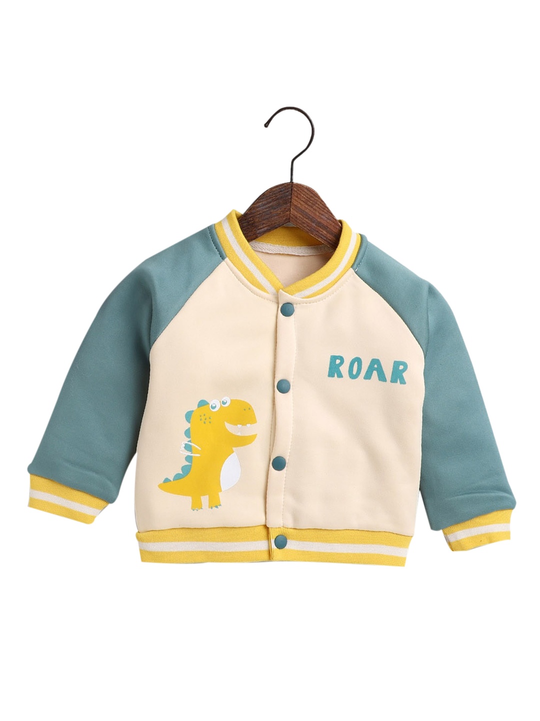 

Hopscotch Boys Green Crop Bomber with Patchwork Jacket