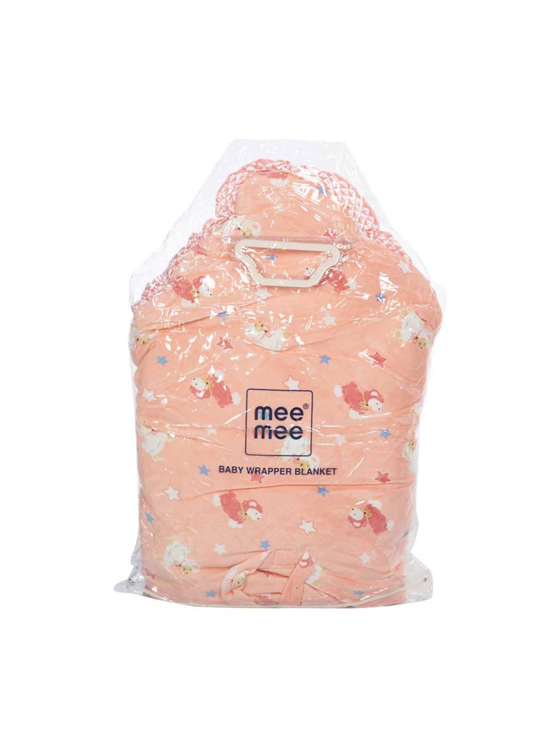 

MeeMee Infants Printed Wrapper With Hood, Pink
