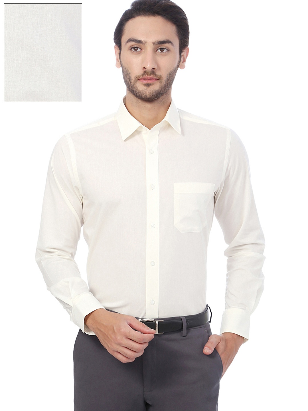

Peter England Men Light Yellow Nuvo Regular Fit Formal Shirt