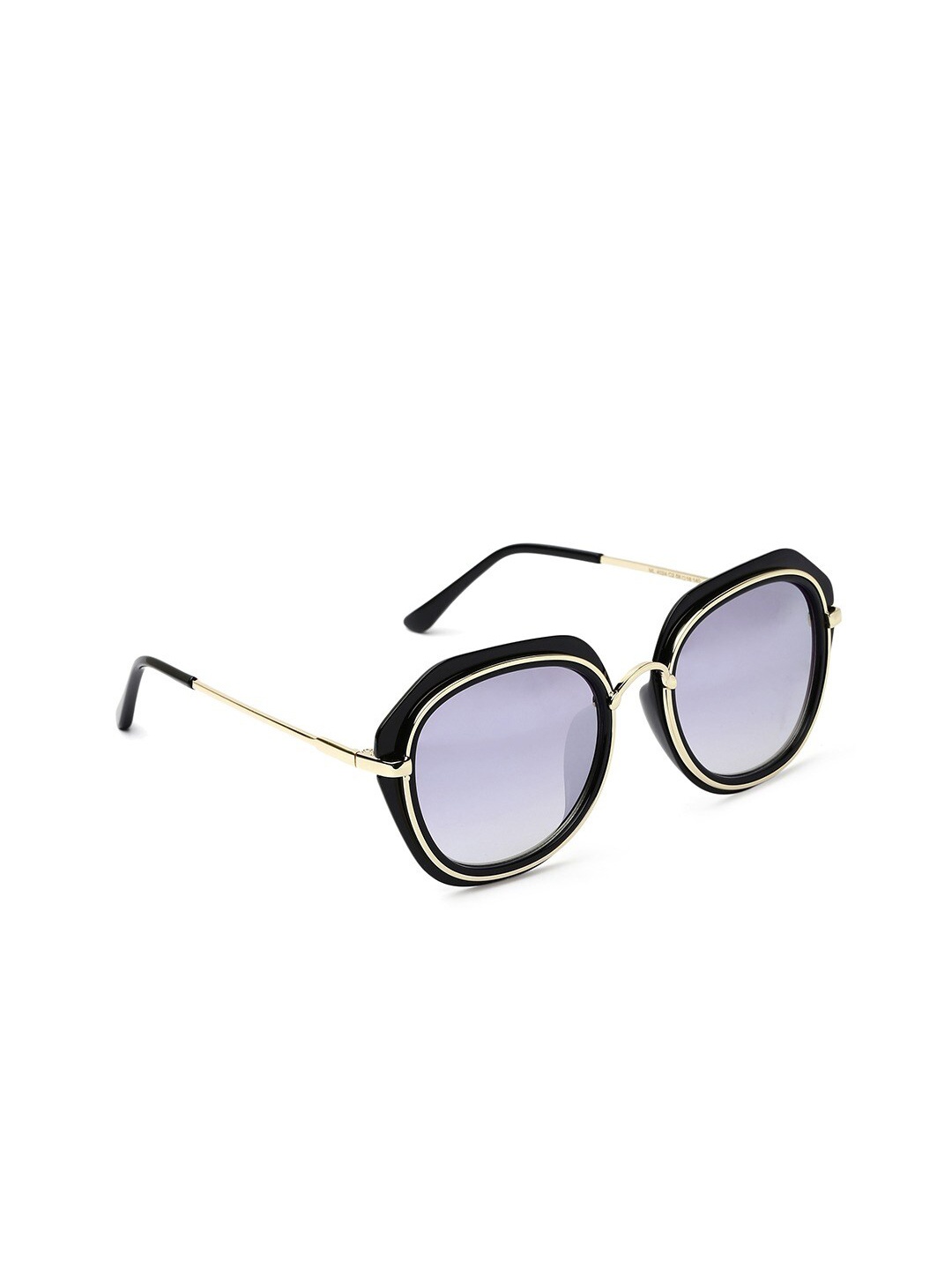 

MARC LOUIS Unisex Mirrored Lens & Gold-Toned Square Sunglasses with UV Protected Lens, Silver