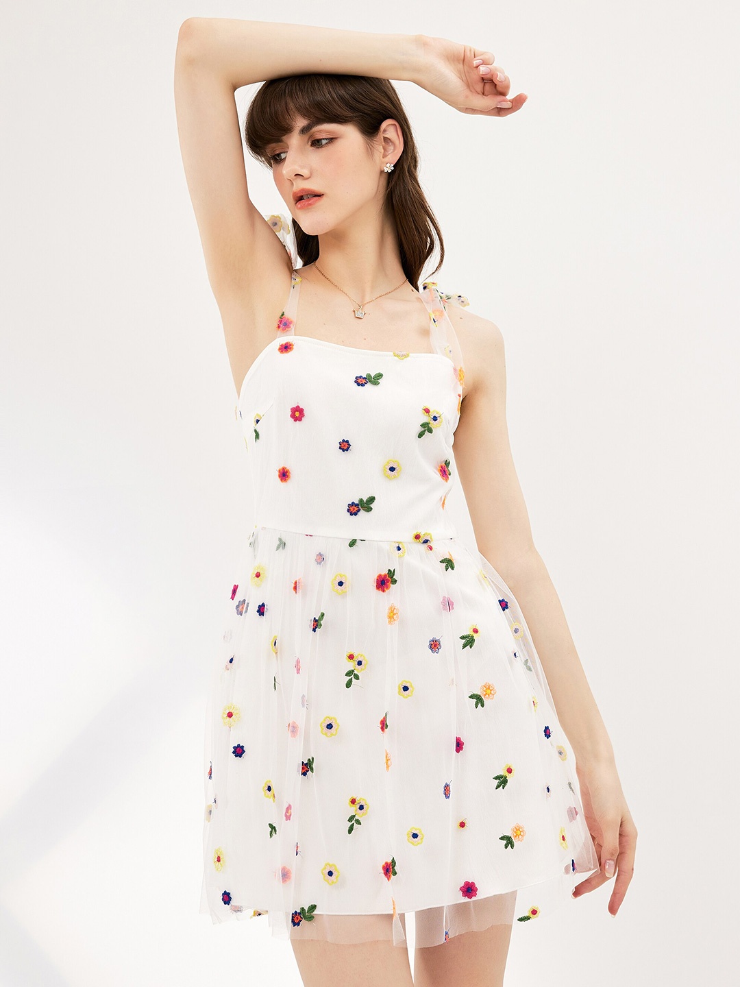 

URBANIC White Mini Dress