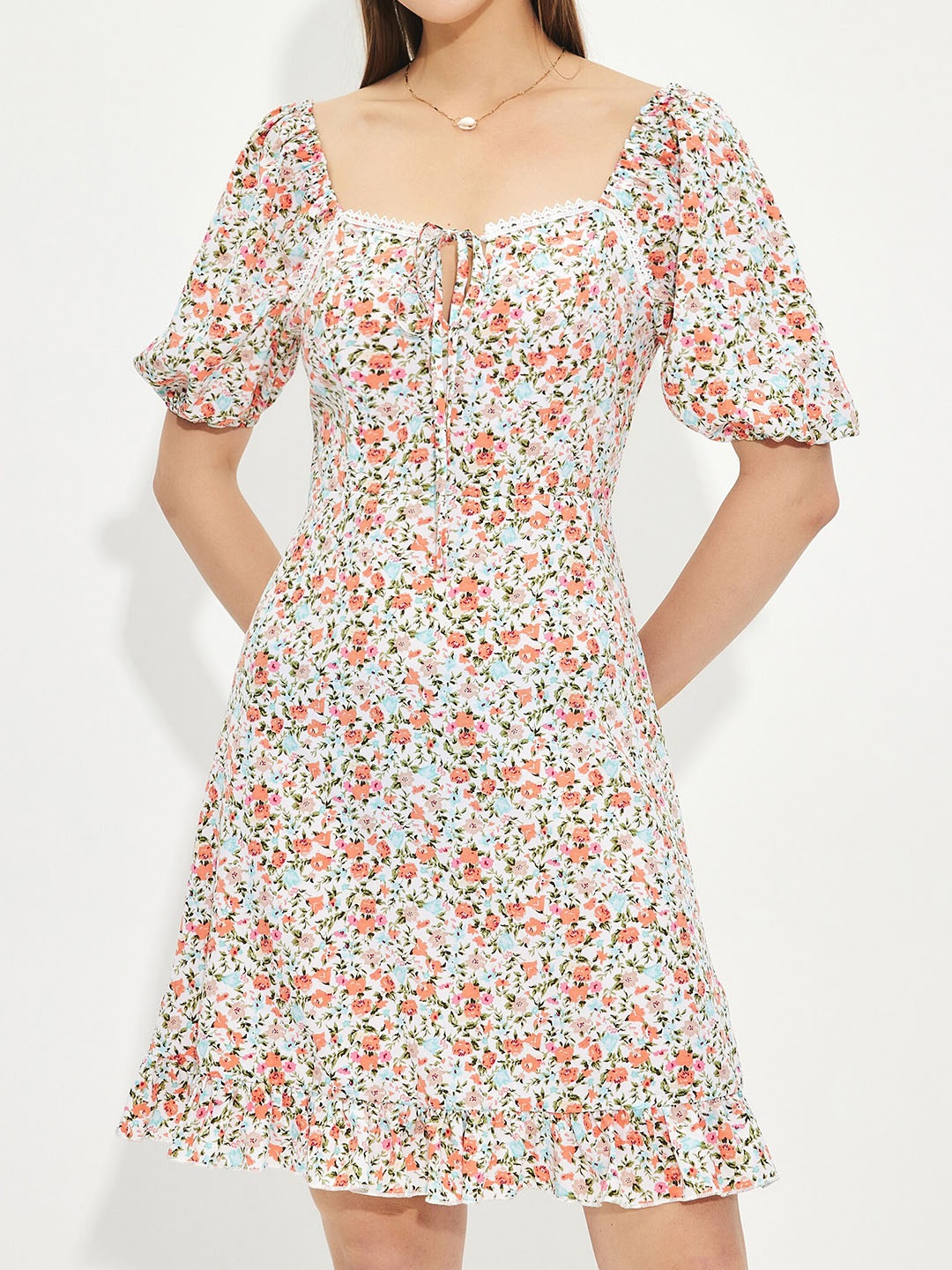 

URBANIC Multicoloured Floral Dress, Multi