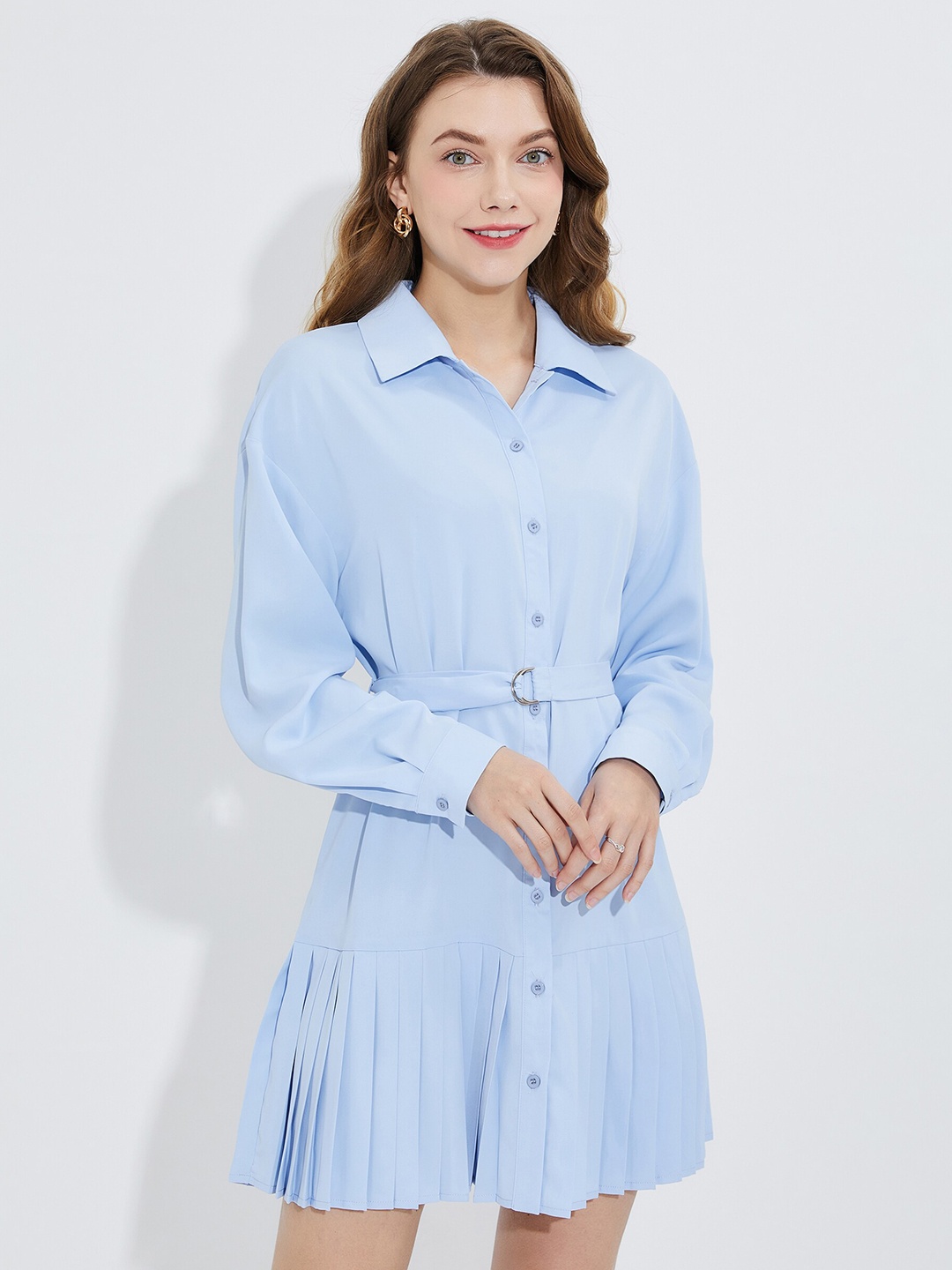 

URBANIC Blue Shirt Dress