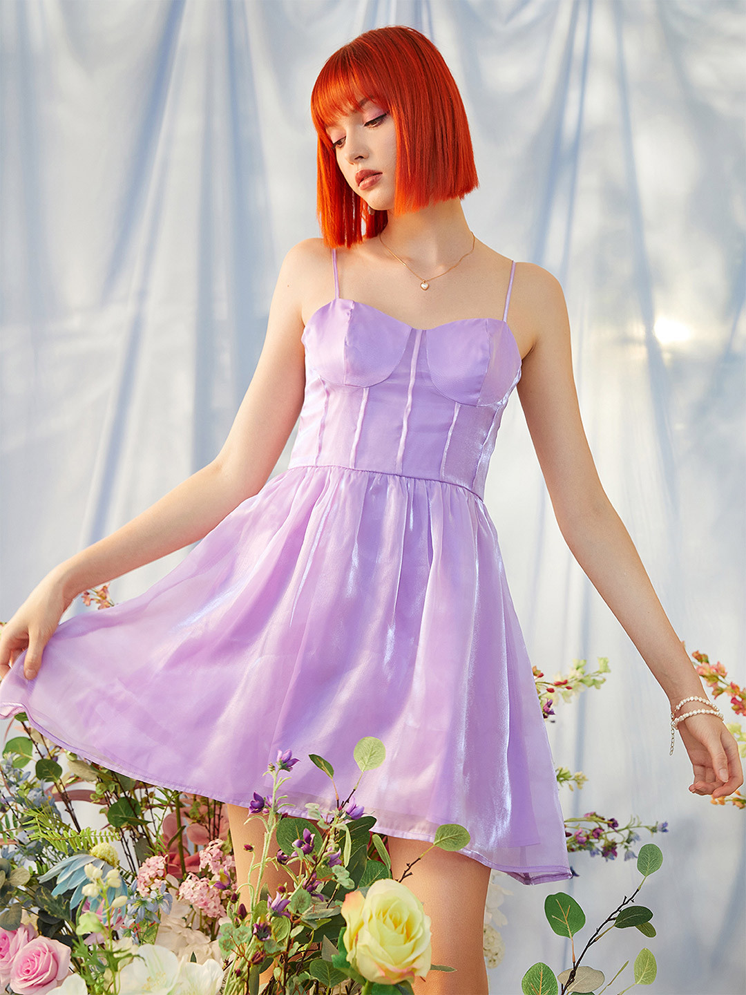 

URBANIC Purple Dress