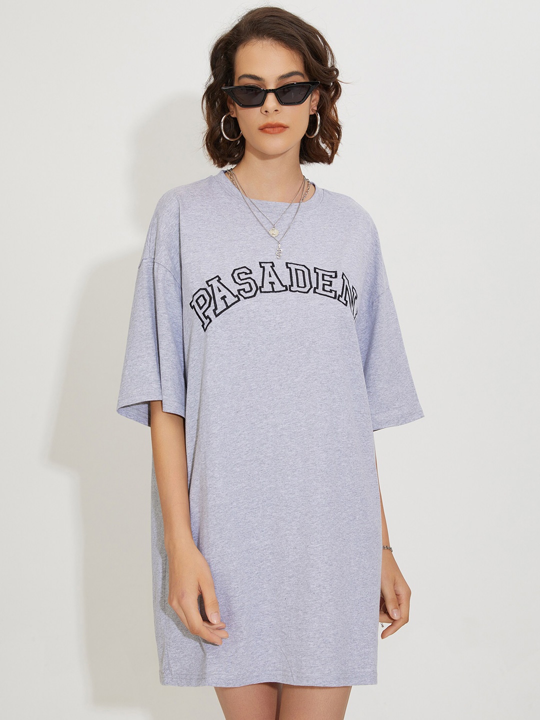 

URBANIC Grey T-shirt Mini Dress