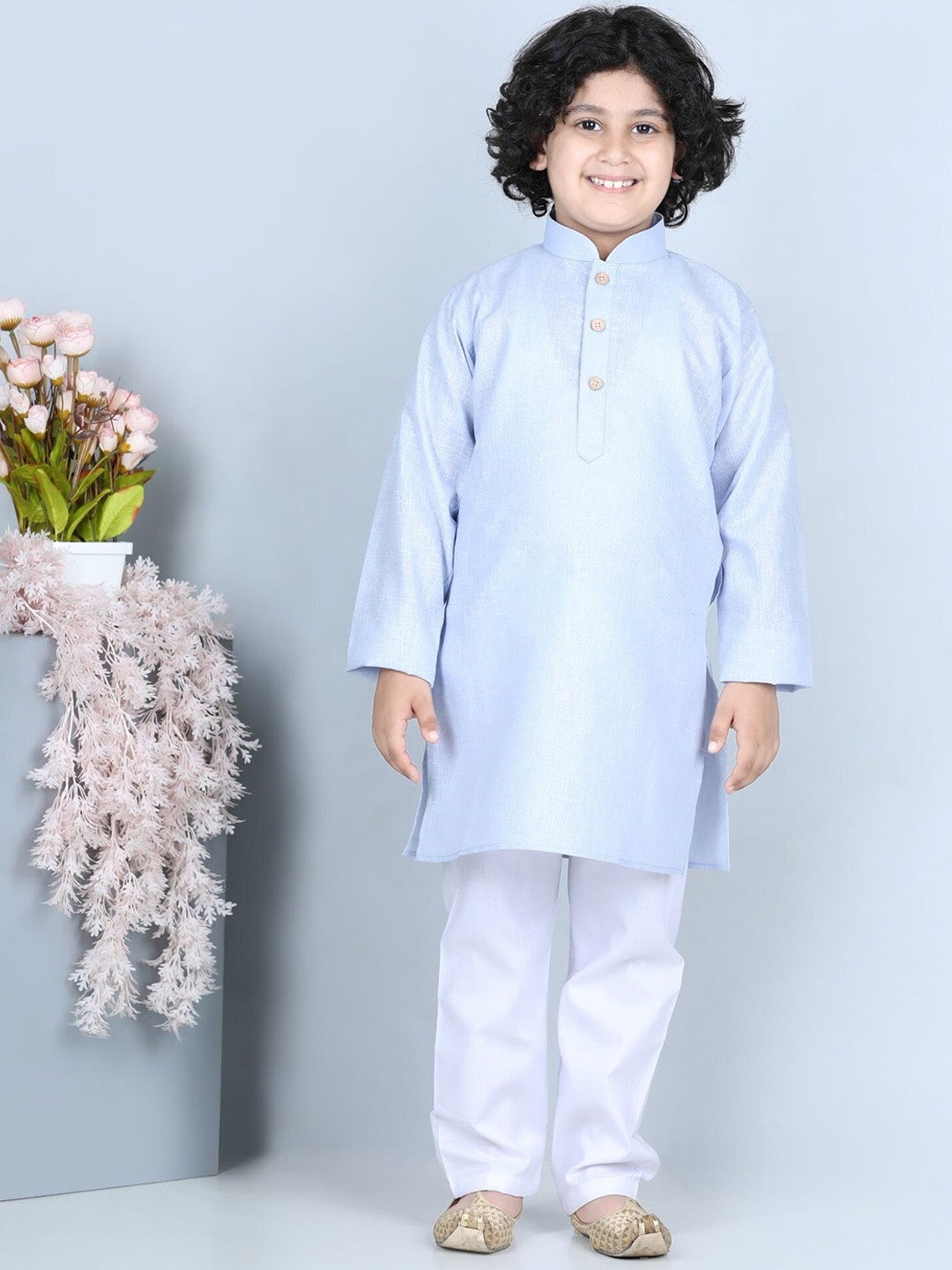 

Kidling Boys Blue Kurta with Salwar