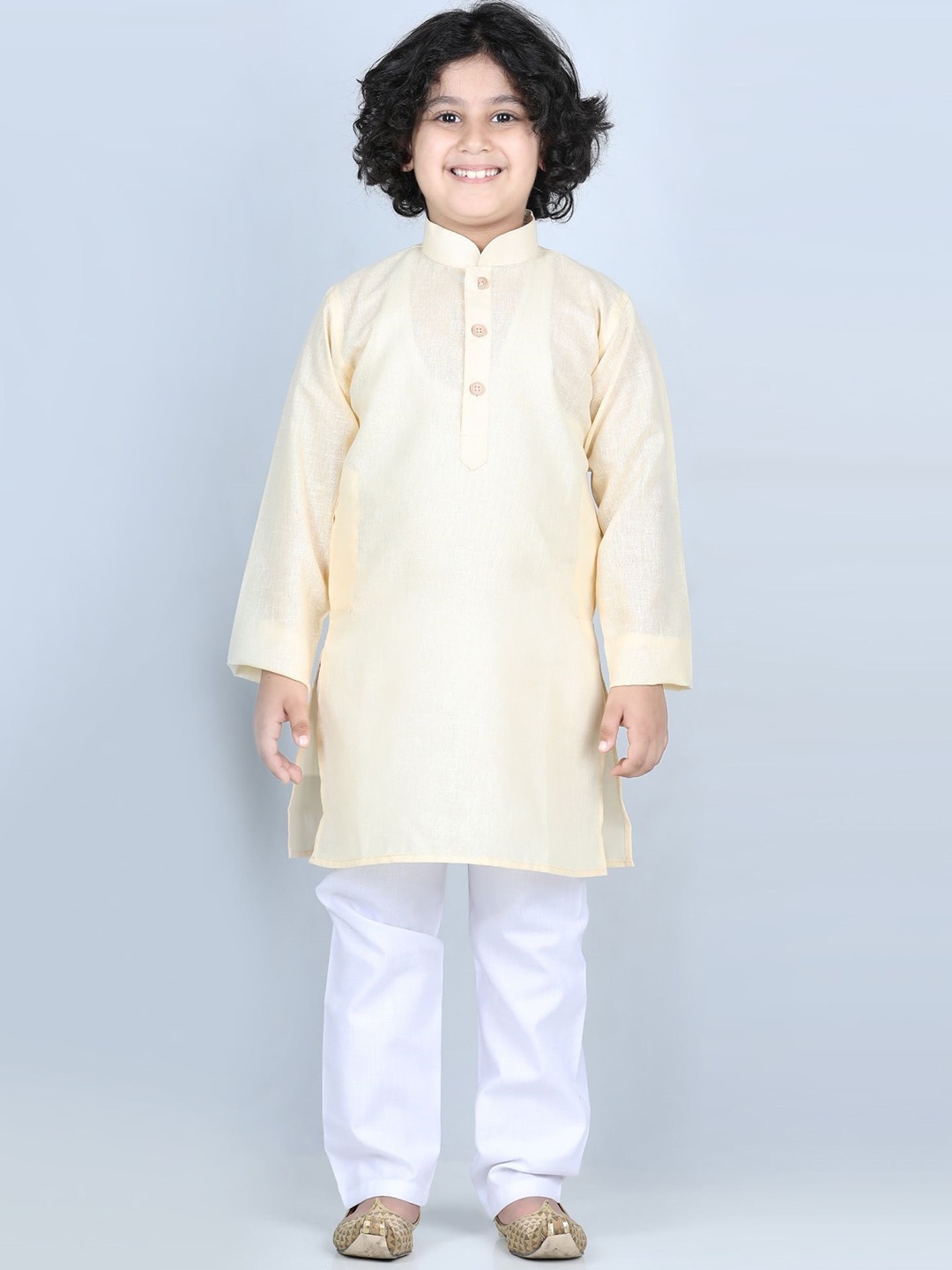 

Kidling Boys Lime Green Kurta with Salwar