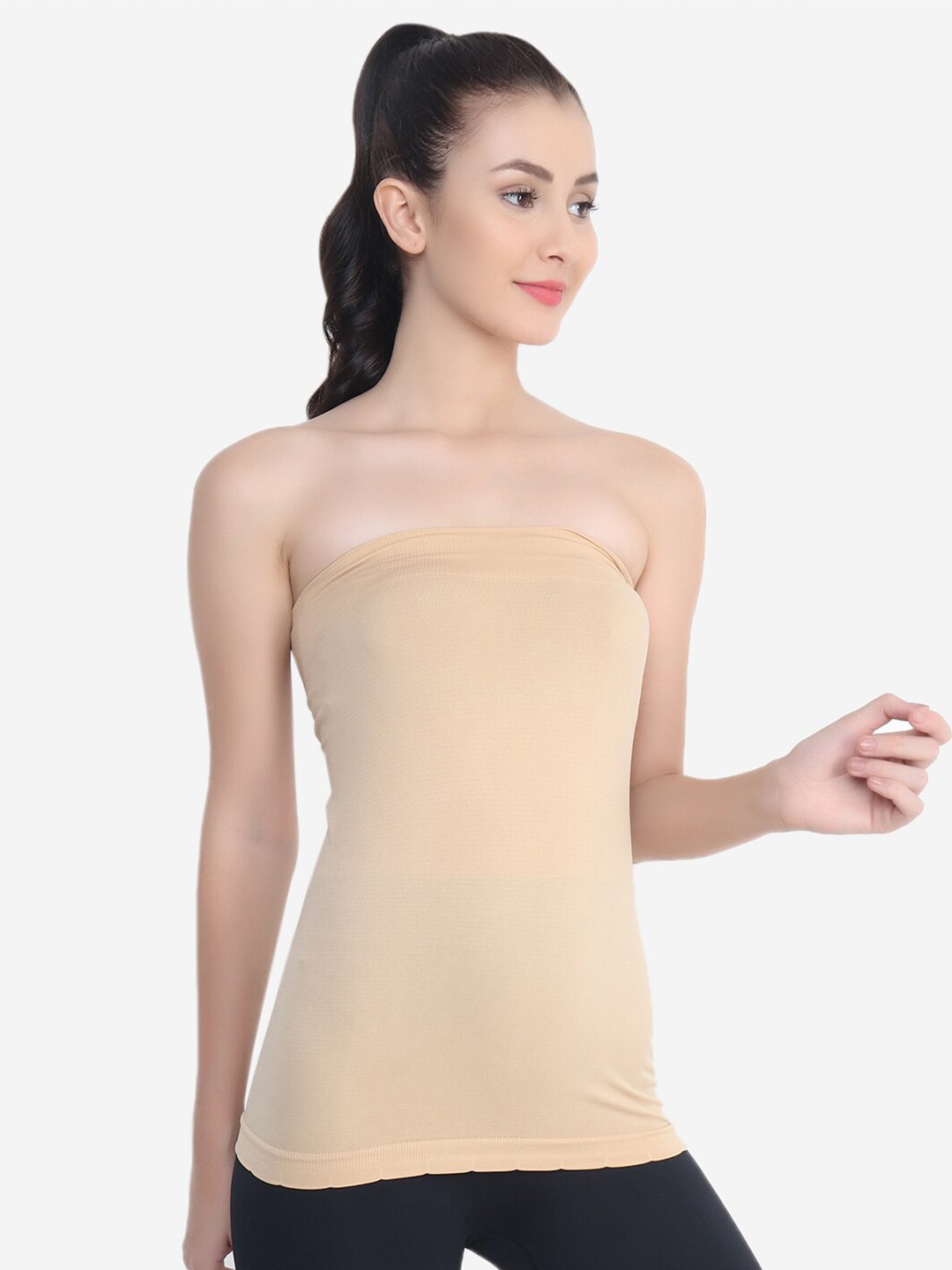 

Evalona Beige Tube Top