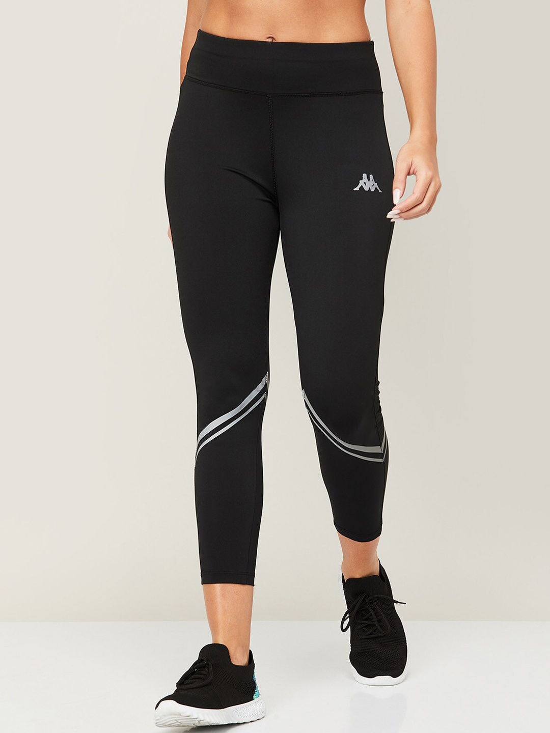 

Kappa Women Black Solid Tights