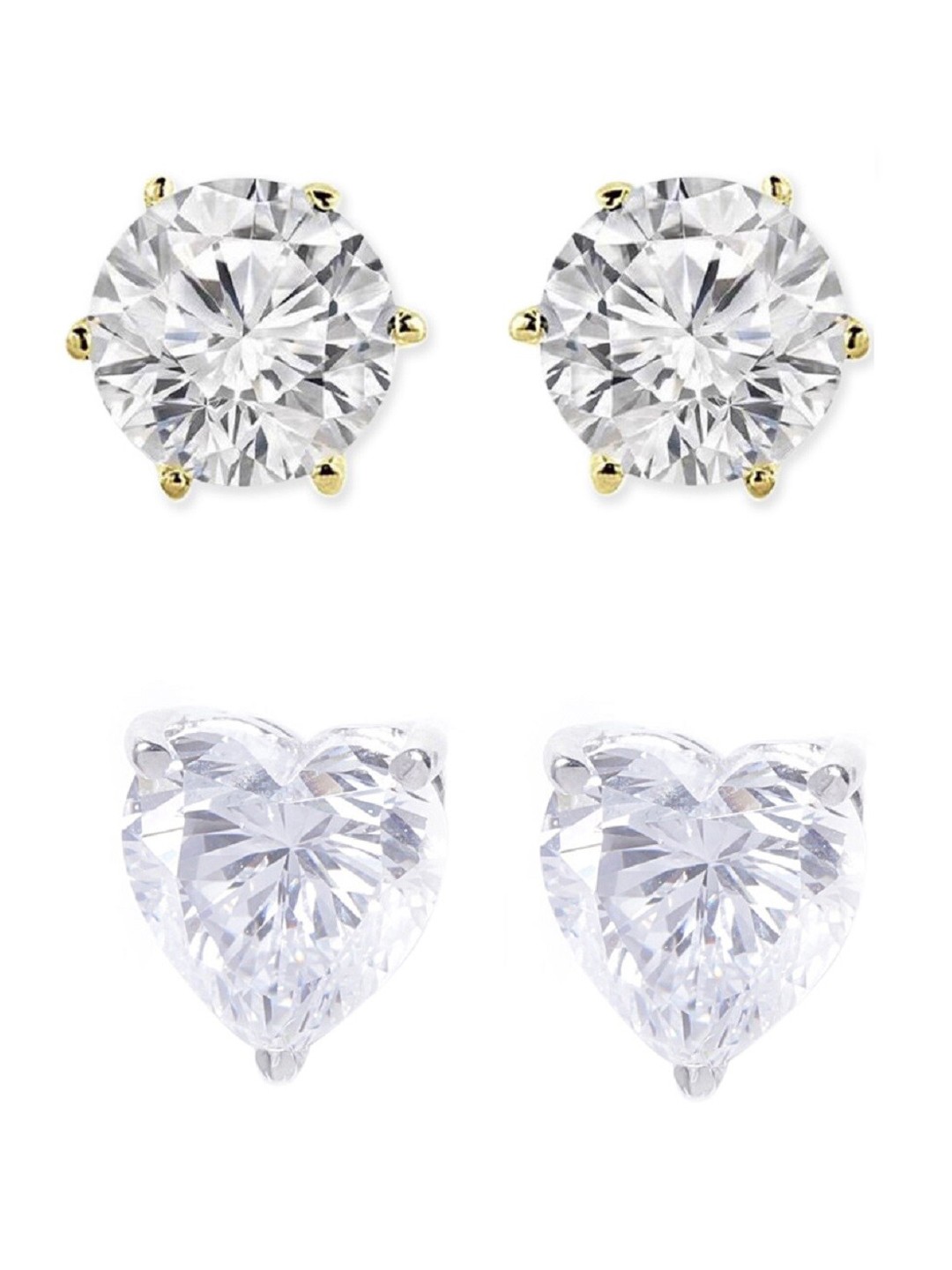 

OOMPH White Contemporary Studs Earrings