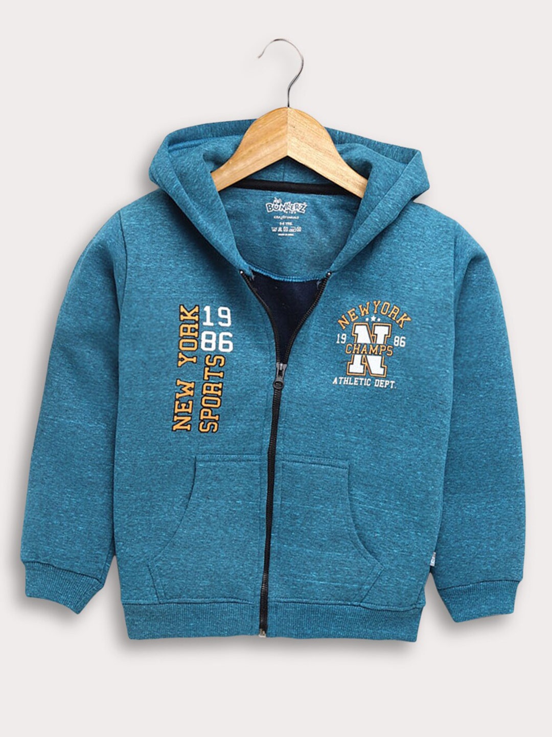 

Hopscotch Boys Blue Hooded Sweatshirt