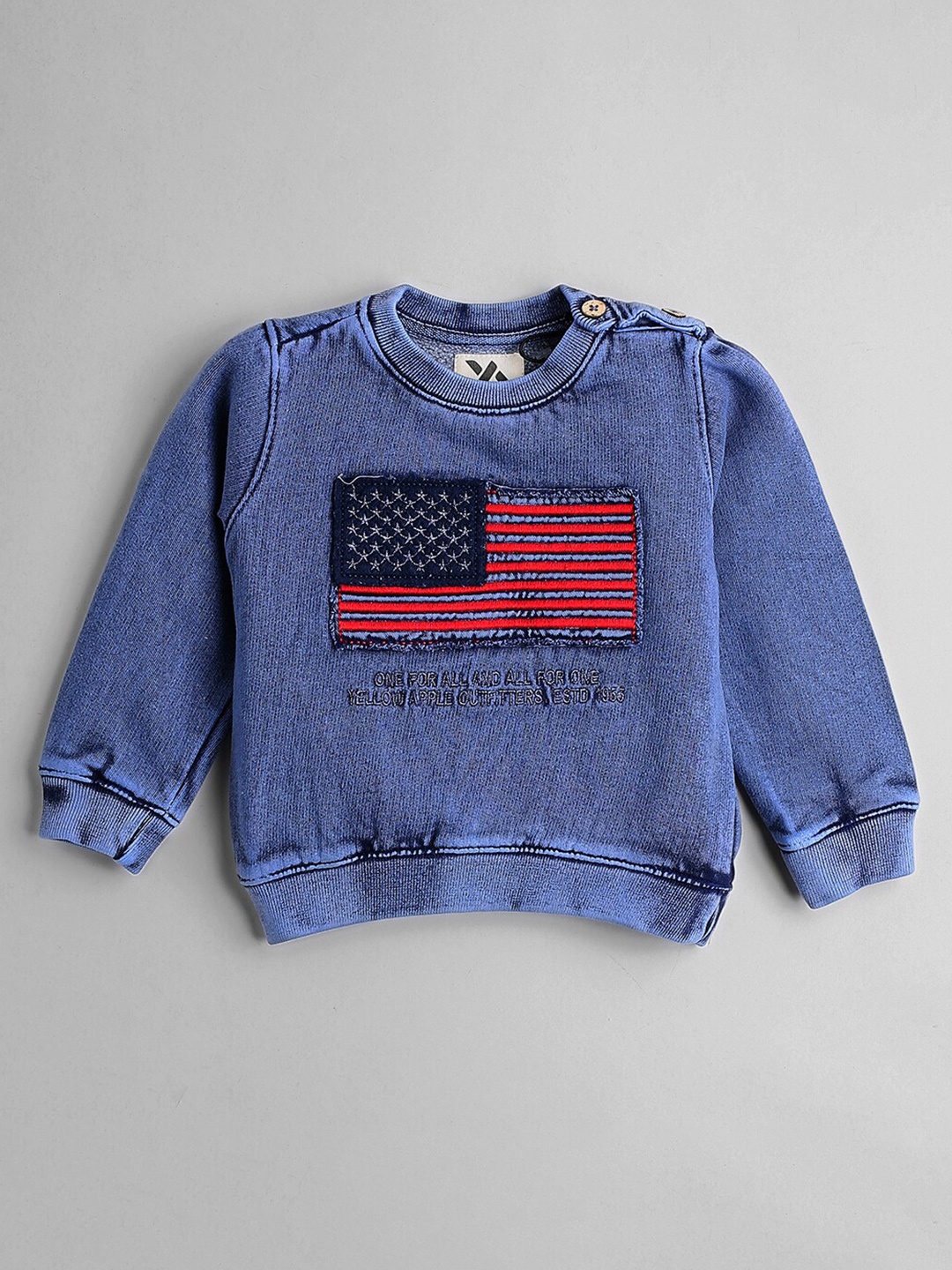 

Hopscotch Boys Navy Blue & Pink Printed Pullover