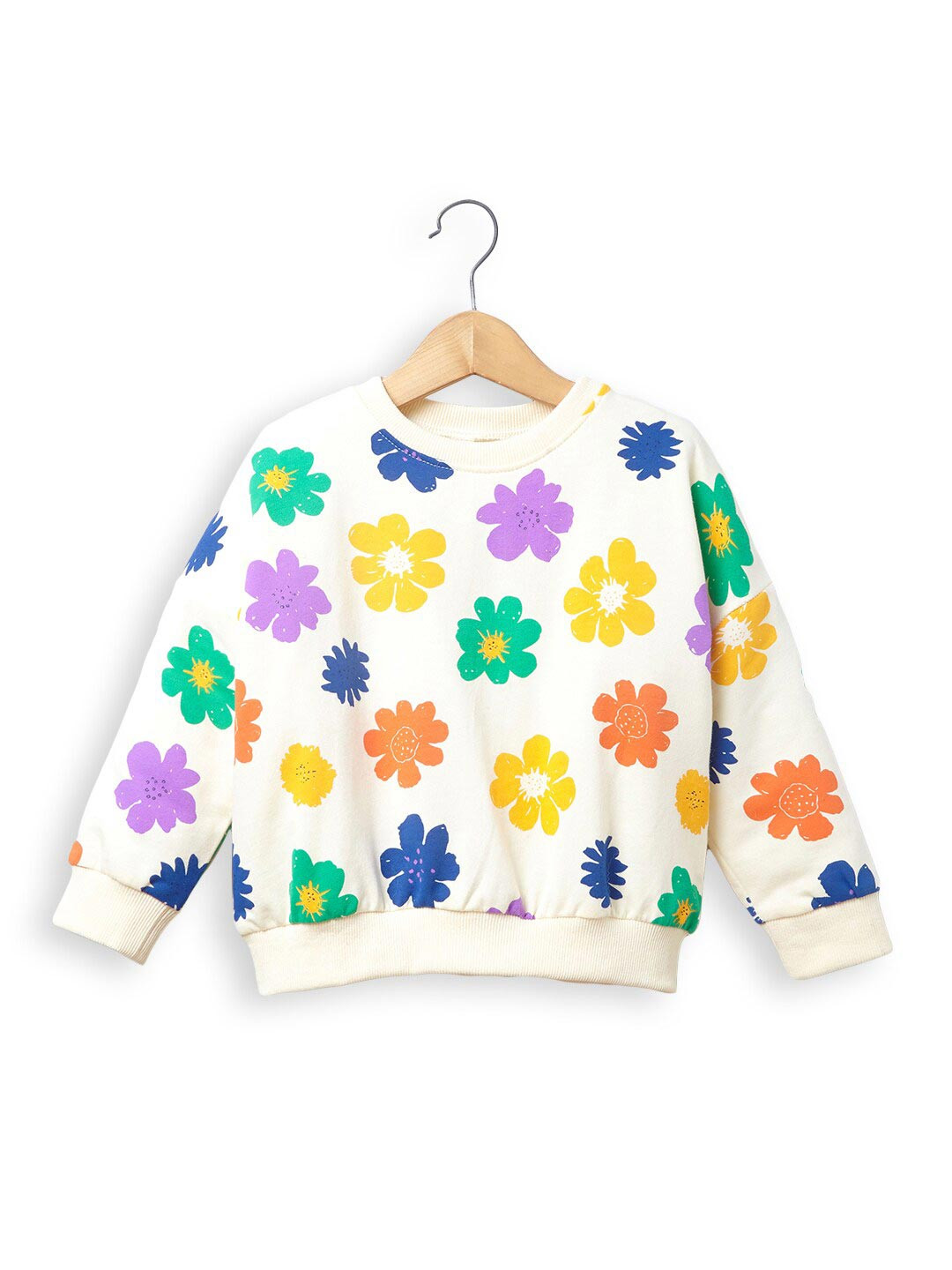 

Hopscotch Girls Yellow Printed Sweatshirt
