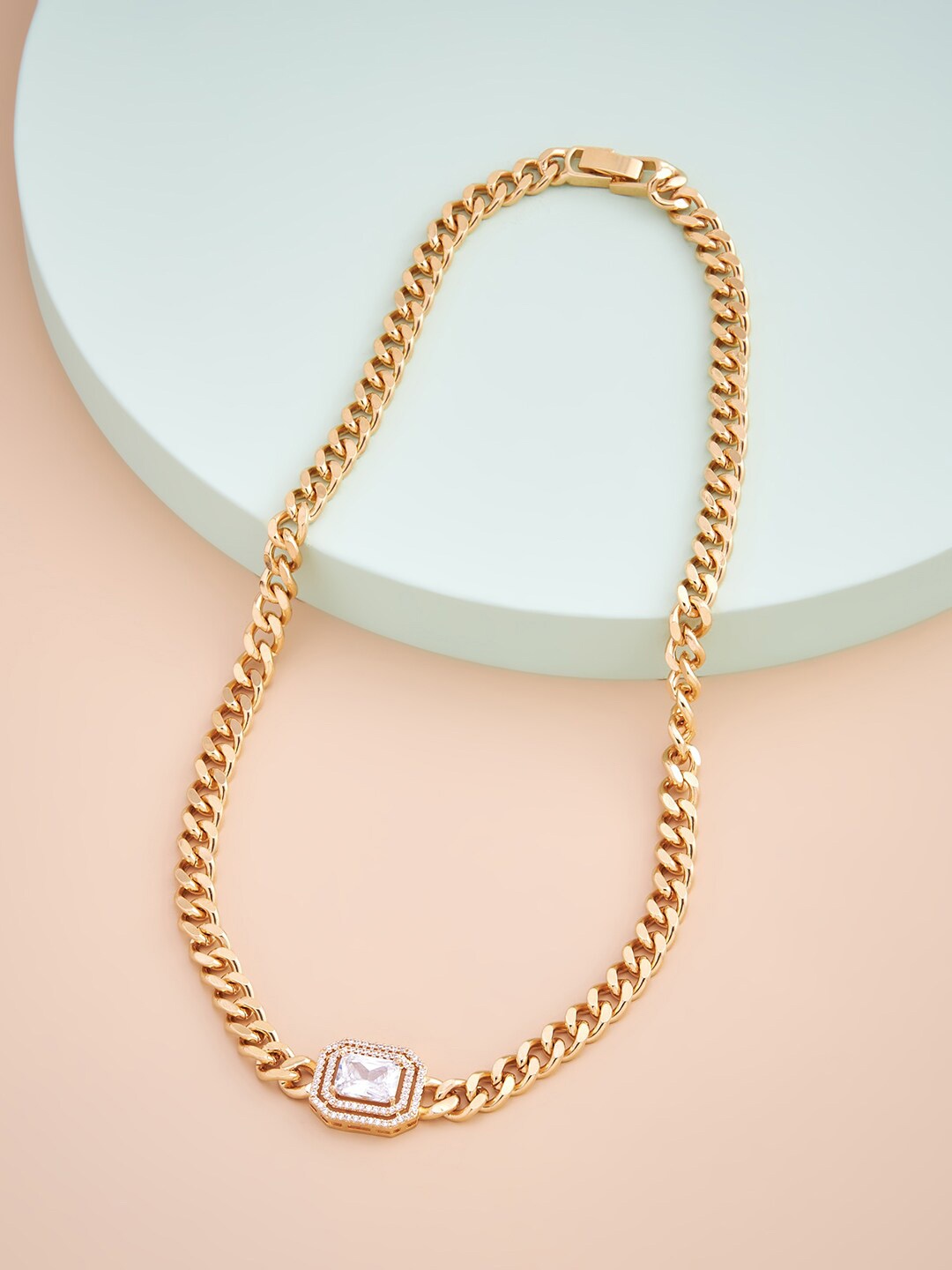 

Kushal's Fashion Jewellery Gold-Toned & White Gold-Plated Choker Necklace