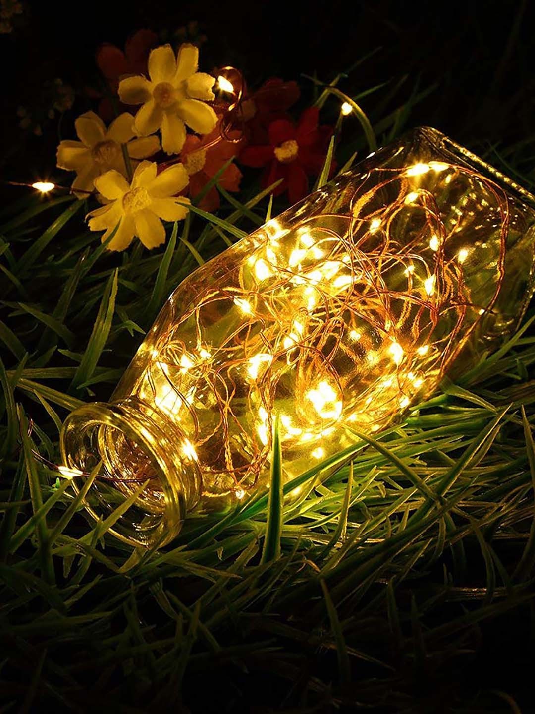 

Homesake Set Of 4 String Lights, Yellow