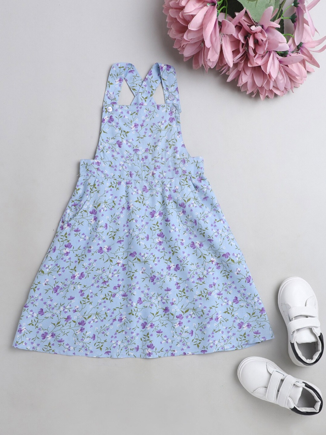 

The Magic Wand Blue Floral Dress